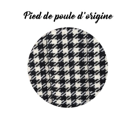 KIT GARNITURES 2CV 2 SIEGES AVANT SYM. + BANQUETTE ARR. TISSU PIED DE POULE