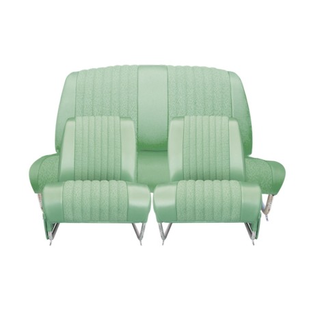 KIT GARNITURES AMI6 BERLINE CLUB 2 SIEGES AV.+ BANQUETTE AR. TISSU VERT DIAMANTE