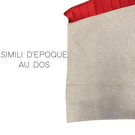 KIT GARNITURES BANQUETTES AZAM AVANT + ARRIERE TISSU ROUGE DIAMANTE