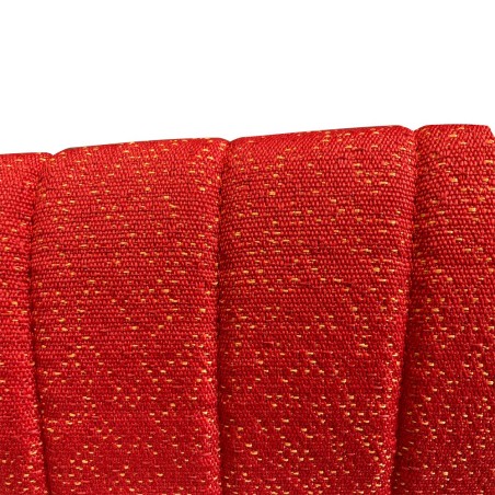 KIT GARNITURES BANQUETTES AZAM AVANT + ARRIERE TISSU ROUGE DIAMANTE