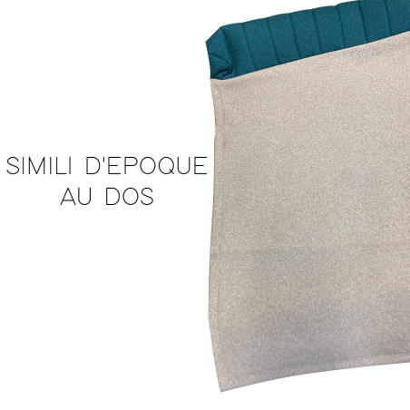 KIT GARNITURES BANQUETTES AZAM AVANT + ARRIERE TISSU VERT DIAMANTE
