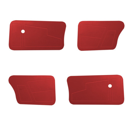 KIT DE 4 PANNEAUX DE PORTE ROUGE AMI8