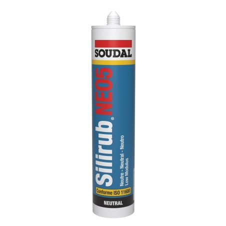 CARTOUCHE MASTIC SILICONE SILIRUB N05 NOIR 300ML