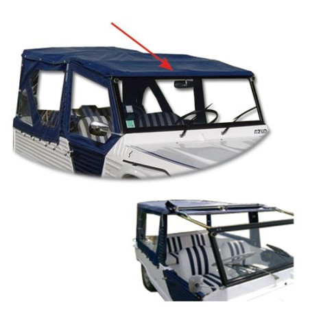 KIT AZUR CAPOTE SUPERIEURE BLEU MARINE mehari