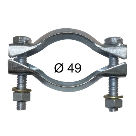 KIT COMPLET FIXATION ÉCHAPPEMENT 2CV 4 - 2CV6 SORTIE LONGUE