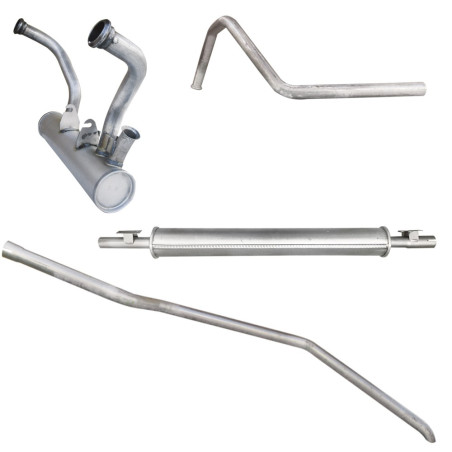 KIT ECHAPPEMENT SORTIE LONGUE (4 PARTIES) POUR 2CV BERLINE - DYANE