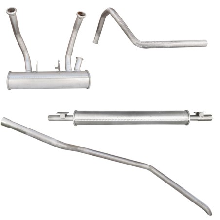 KIT ECHAPPEMENT SORTIE LONGUE (4 PARTIES) POUR 2CV 4 BERLINE - DYANE 4 435CM3