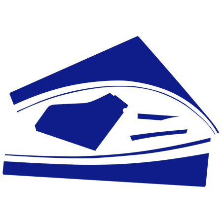 AUTOCOLLANT POUR 2CV CHARLESTON BLEU