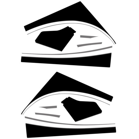 Autocollant 2 cv Charleston pourvehicule bordeaux ou Jaune 2cv 2cv 6