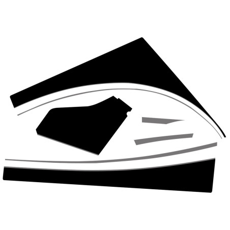 AUTOCOLLANT POUR 2CV CHARLESTON BORDEAUX OU JAUNE