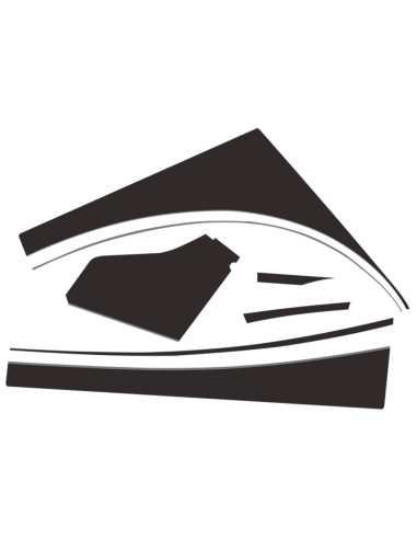 AUTOCOLLANT POUR 2CV CHARLESTON GRISE