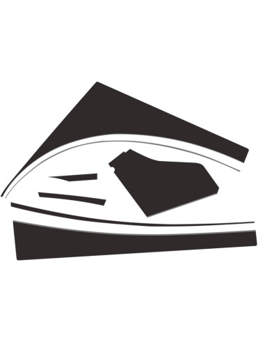 AUTOCOLLANT POUR 2CV CHARLESTON GRISE