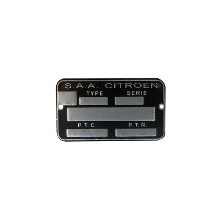 PLAQUE D IDENTIFICATION