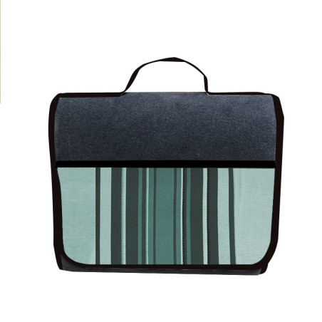 SAC DE COFFRE RENFORCÉ TISSUS VERT RAYE ORIGINE