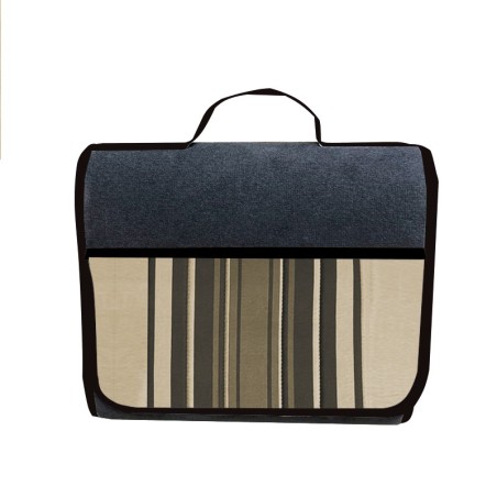 SAC DE COFFRE RENFORCÉ TISSUS MARRON RAYE ORIGINE