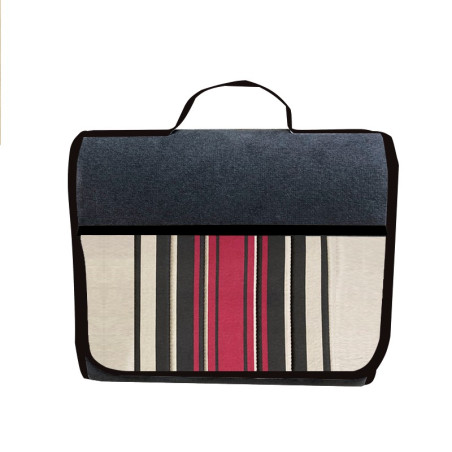 SAC DE COFFRE RENFORCÉ TISSUS BEIGE RAYE ORIGINE