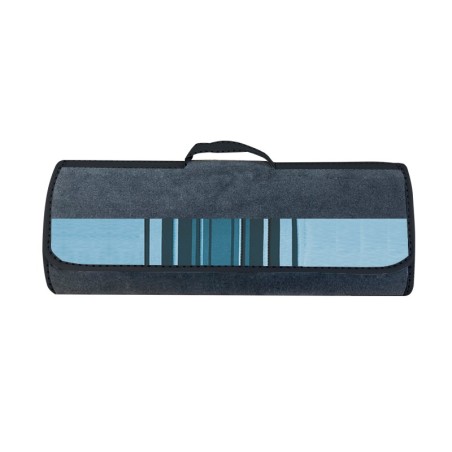 SAC DE COFFRE ALLONGÉ RENFORCÉ TISSUS  BLEU RAYE ORIGINE