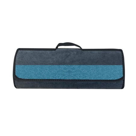 SAC DE COFFRE ALLONGÉ RENFORCÉ TISSUS BLEU DIAMENTE