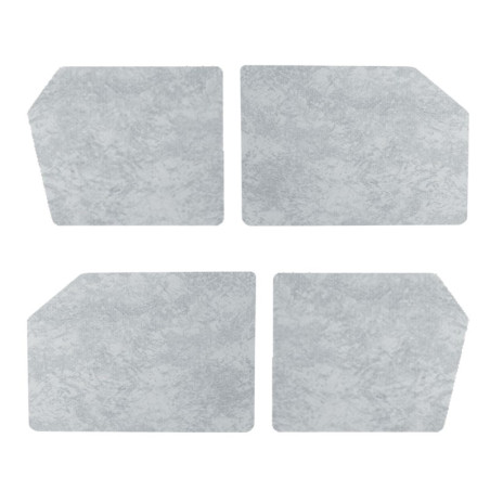 KIT DE 4 PANNEAUX DE PORTES GRIS MARBRE POUR PORTE DE 2CV VERSION SUICIDE DE 19