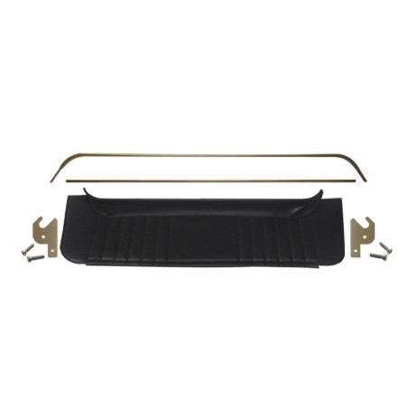KIT PLAGE ARRIÈRE DE 2CV SIMILI NOIR AVEC ARMATURE COMPLÈTE