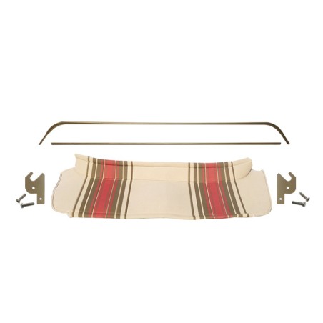 PLAGE AR BEIGE RAYE ROUGE +ARMATURE