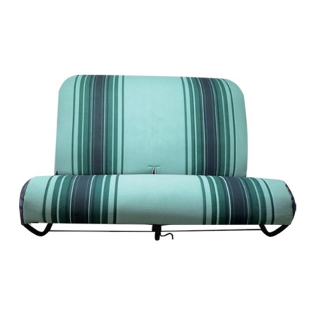 BANQUETTE AVANT 2CV COMPLETE AVEC STRUCTURE  COULEUR VERT RAYE ORIGINE