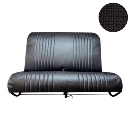 BANQUETTE AVANT 2CV COMPLETE AVEC STRUCTURE  COULEUR SKAI NOIR PERFORE