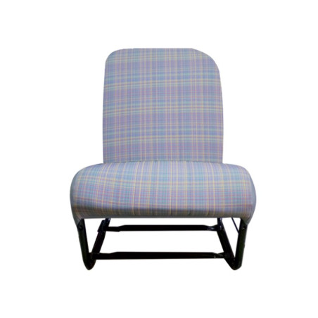 SIEGE AVANT GAUCHE ASYMETRIQUE NEUF AVEC POIGNEE REGLAGE TISSUS GRIS ECOSSAIS