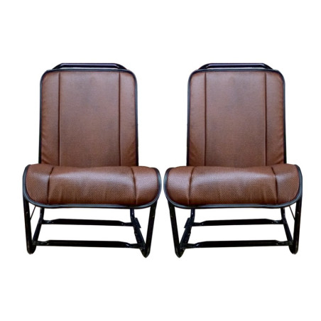 JEU DE GARNITURES D+G SKAI MARRON PERFORE FOURGONETTE AU. AZU. AK