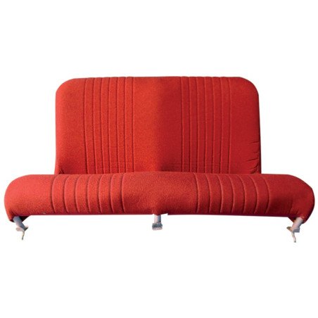 BANQUETTE ARRIÈRE  NEUVE POUR  2CV TYPE AZAM EN TISSU  ROUGE DIAMANTÉ