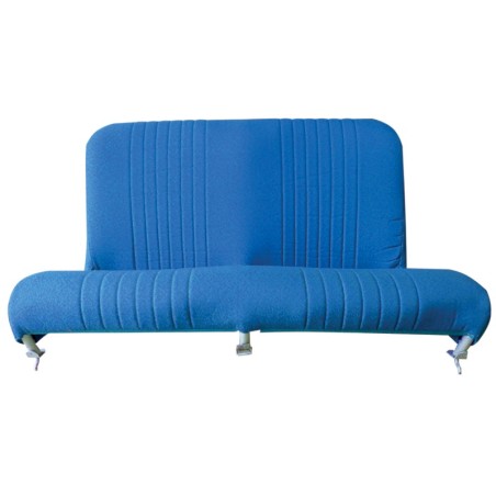 BANQUETTE ARRIÈRE  NEUVE POUR  2CV TYPE AZAM EN TISSU BLEU DIAMANTÉ