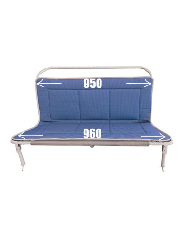 GARNITURE DE BANQUETTE ARRIÈRE  BAYADÈRE BLEUE...