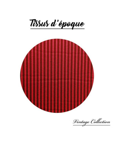 GARNITURE DE BANQUETTE ARRIÈRE  BAYADÈRE ROUGE...