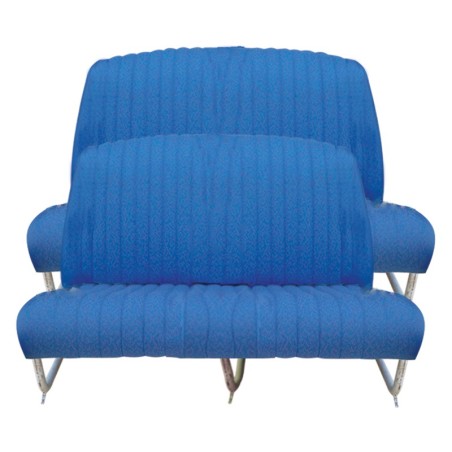 KIT GARNITURES AMI 6  BANQUETTE AVANT + ARRIERE TISSU BLEU DIAMANTE