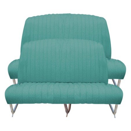 KIT GARNITURES AMI 6  BANQUETTE AVANT + ARRIERE TISSU VERT DIAMANTE