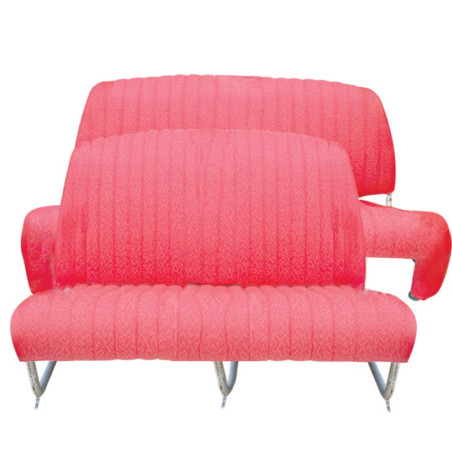 KIT GARNITURES AMI6 BREAK PLIABLE BANQUETTE AVANT + ARRIERE TISSU ROUGE DIAMANTE