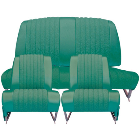 KIT GARNITURES AMI 6 BERLINE ET BREAK CLUB 2 SIEGES AVANT TISSU VERT DIAMANTE