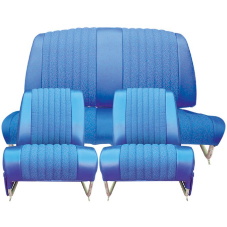 KIT GARNITURES AMI 6 BERLINE ET BREAK CLUB 2 SIEGES AVANT TISSU BLEU DIAMANTE