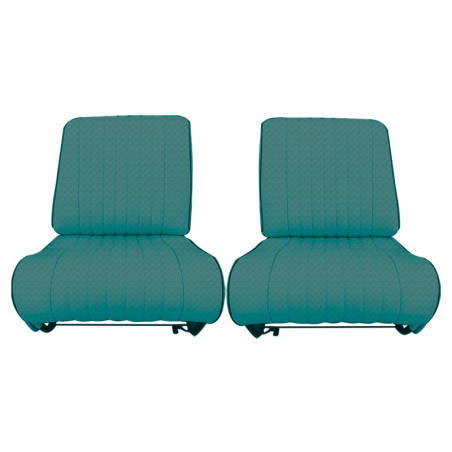 GARNITURES AMI8 CONFORT  2 SIÈGES AVANT TISSU VERT DIAMANTE