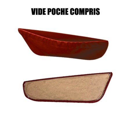 GARNITURES AMI8 CONFORT  2 SIÈGES AVANT TISSU ROUGE DIAMANTE