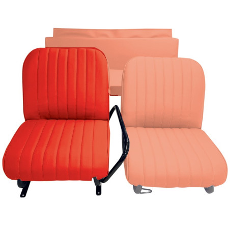 SIÈGE NEUF DROIT MÉHARI UNI SKAÏ ROUGE