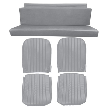 GARNITURES MÉHARI 2 SIÈGES AVANT + BANQUETTE ARR. SKAÏ GRIS
