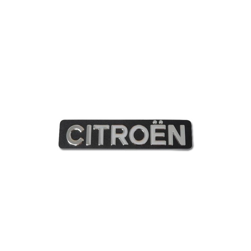 PLAQUE MONOGRAMME INOX EN RELIEF CITROEN mehari 2cv 2cv 6 dyane dyane 6 acadiane ami 6 ami 8