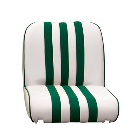 GARNITURE SIÈGE AVANT MÉHARI SKAÏ BLANC RAYE VERT