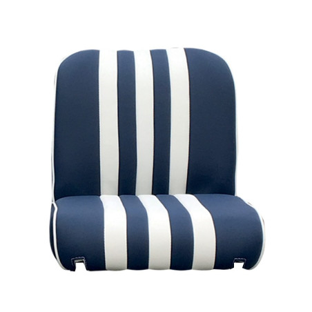 GARNITURE SIÈGE AVANT MÉHARI SKAÏ BLEU RAYE BLANC