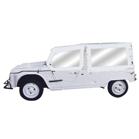 ENSEMBLE COMPLET BACHE 3 SANGLES TRADITIONNEL NM BLANC+HOUSSE + ELASTIQUE