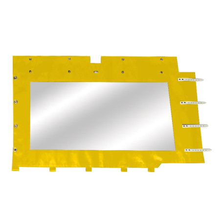Bâche latérale D Jaune 4 sangles. Avant le 07/1982 mehari mehari 4x4
