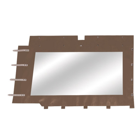 BÂCHE LATÉRALE DROITE MÉHARI AVANT 07/1982 MARRON BÂCHE LATÉRALE DROITE MÉHARI AVANT 07/1982 MARRON