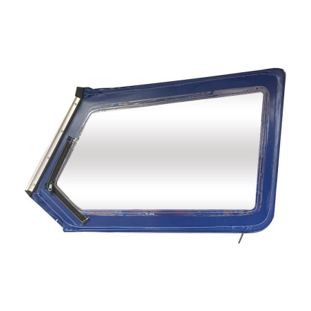 HAUT DE PORTE MÉHARI DROIT AVEC FERMETURE ÉCLAIR BLEU