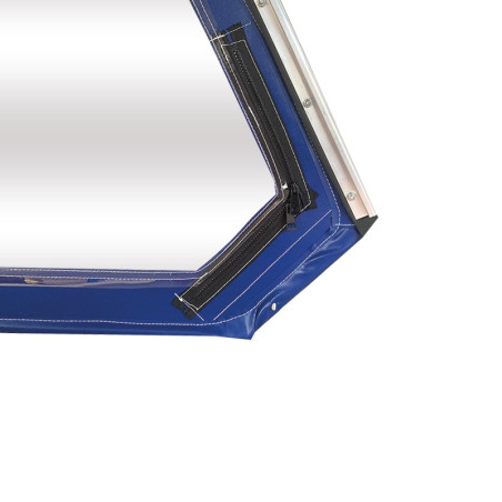 HAUT DE PORTE MÉHARI GAUCHE AVEC FERMETURE ÉCLAIR BLEU